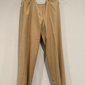 Talbots Straight Leg Trousers - tan color, size 16